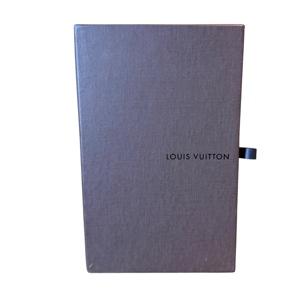 Louis Vuitton Empty Gift Box Brown Drawer Style Small Wallet Box 8.25x5.25x1.5